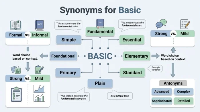 synonyms for basic
