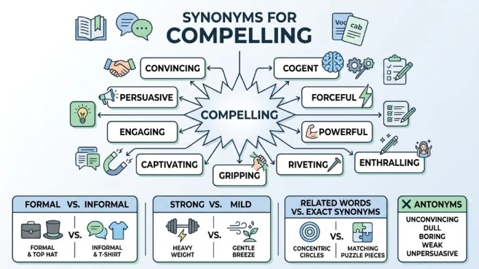 synonyms for compelling