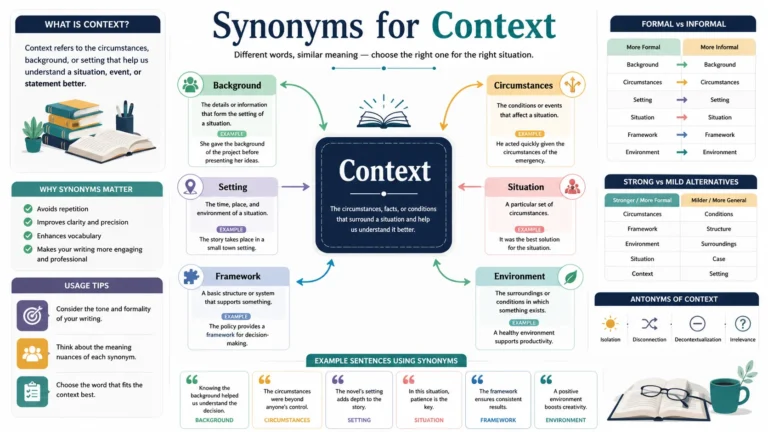 synonyms for context