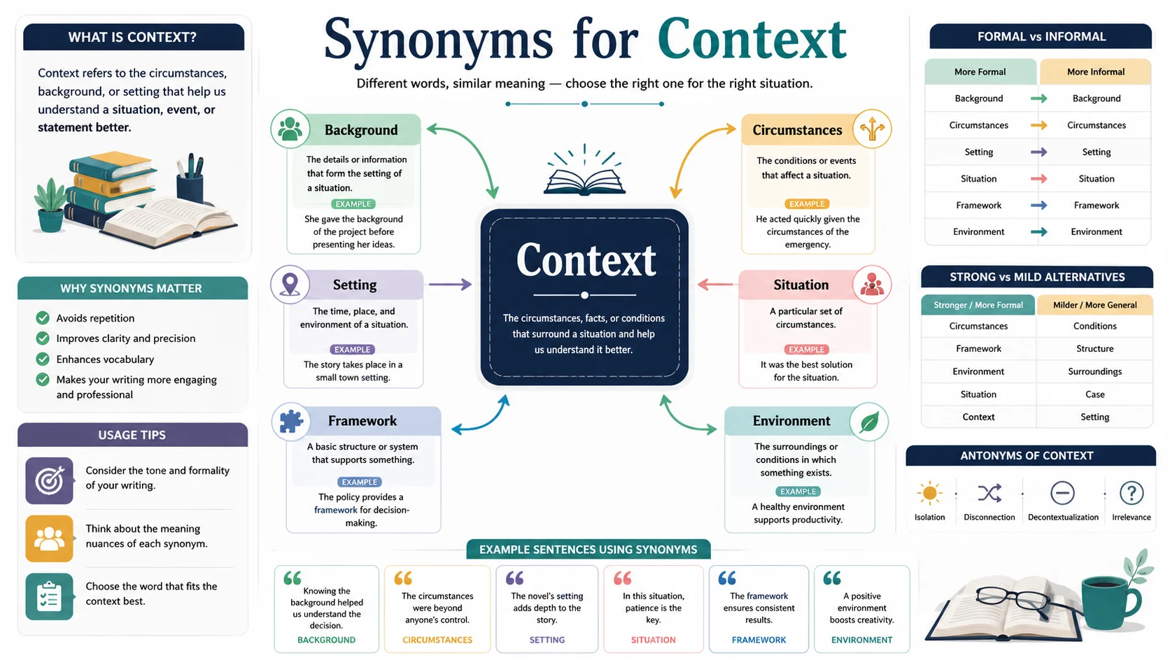 synonyms for context