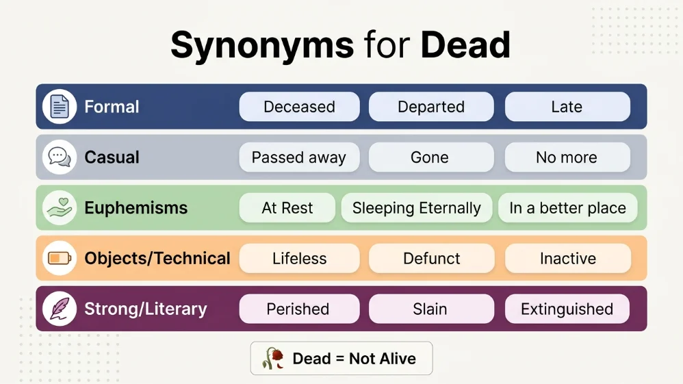 synonyms for dead