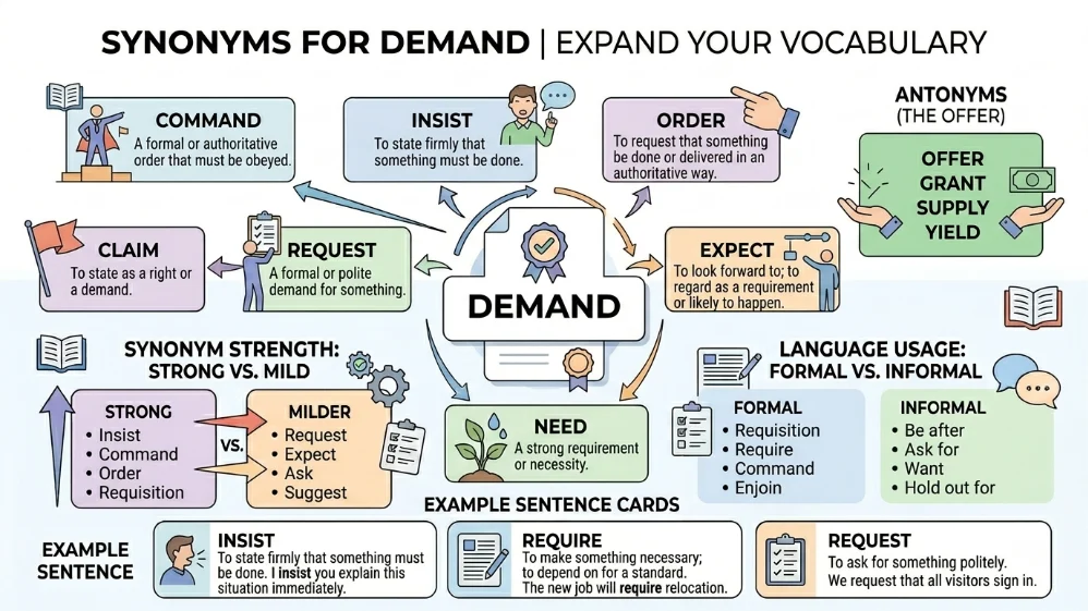 synonyms for demand