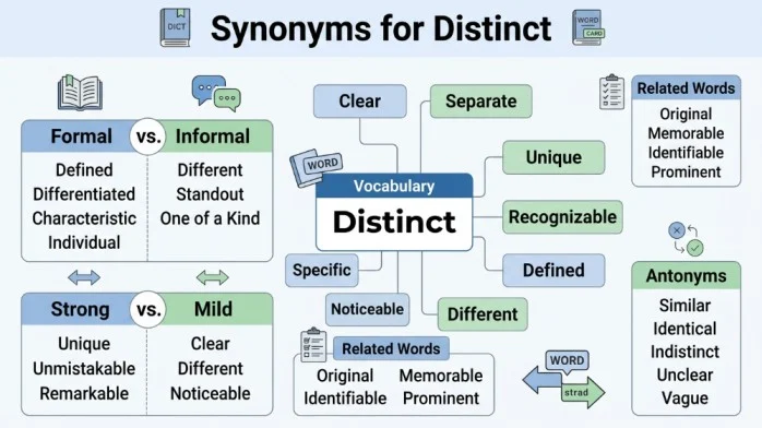 synonyms for distinct