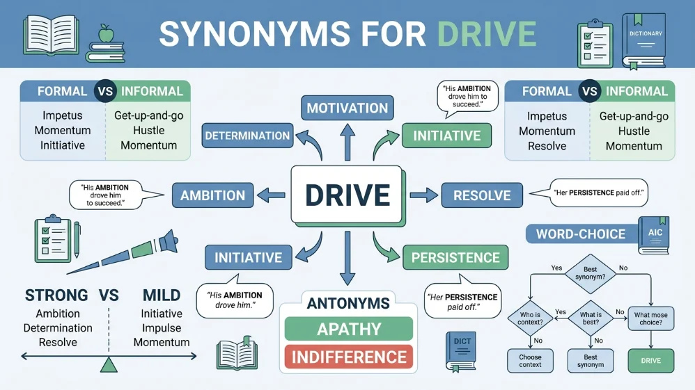 synonyms for drive