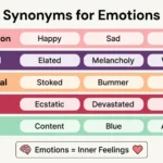 synonyms for emotions
