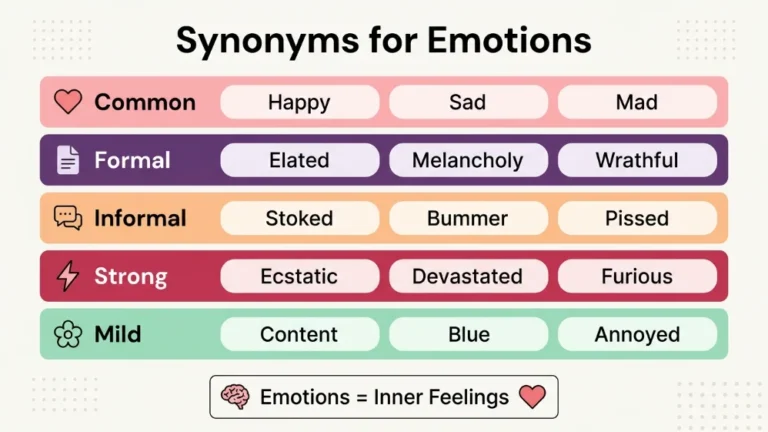 synonyms for emotions