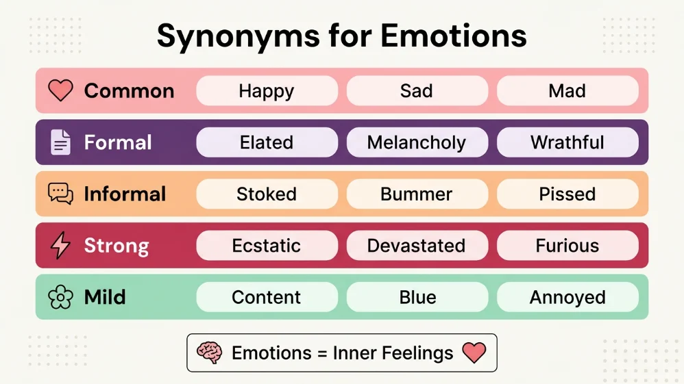 synonyms for emotions