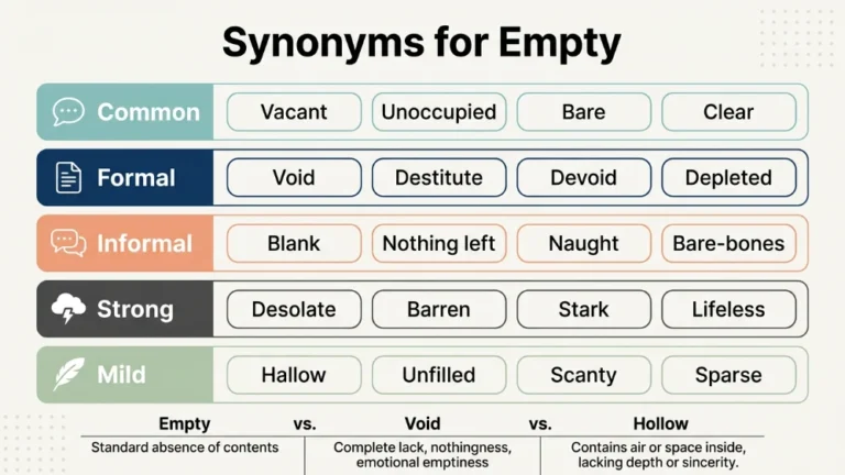 synonyms for empty