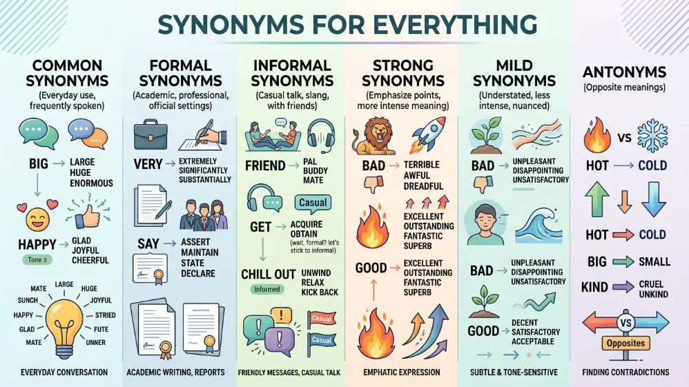 synonyms for everything