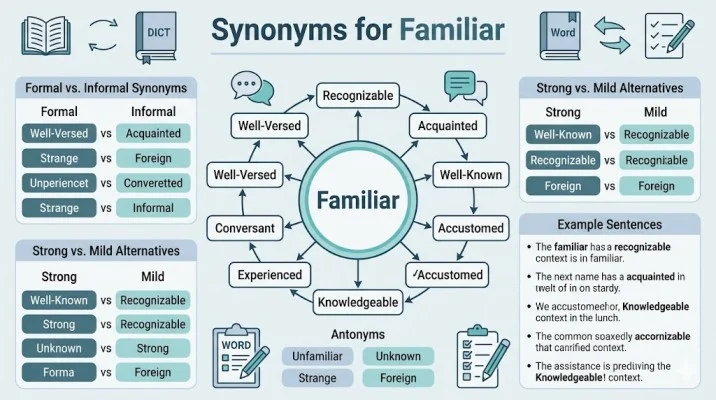 synonyms for familiar