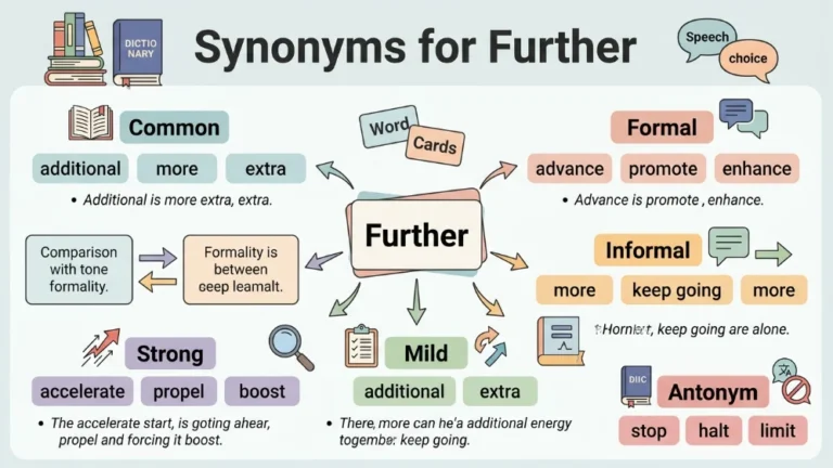 synonyms for further