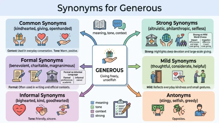 synonyms for generous