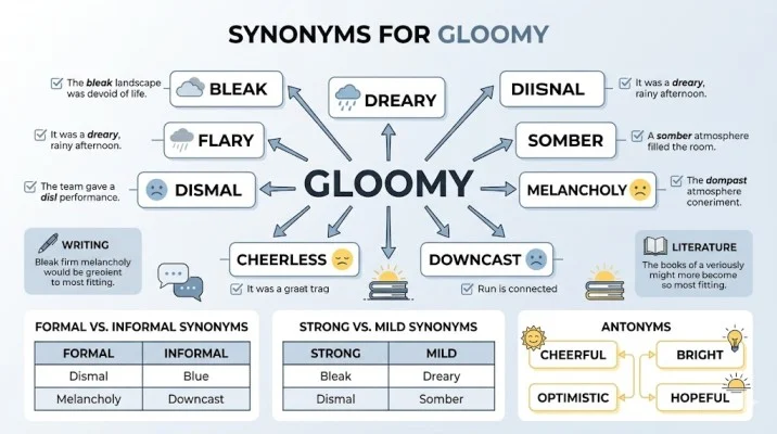 synonyms for gloomy