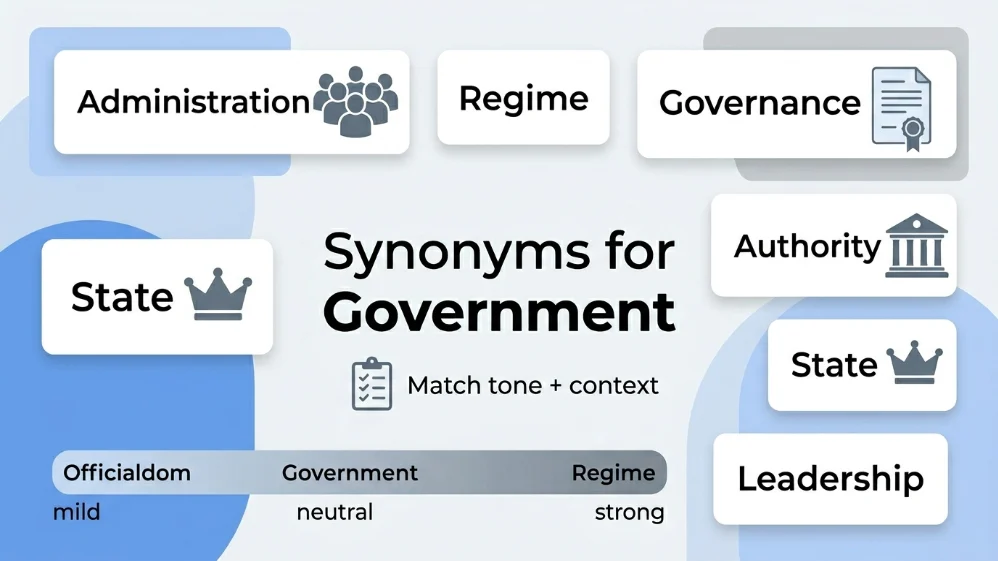 synonyms for government