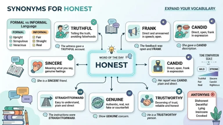 synonyms for honest