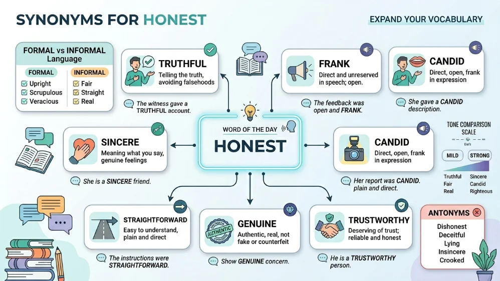 synonyms for honest