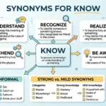 synonyms for know