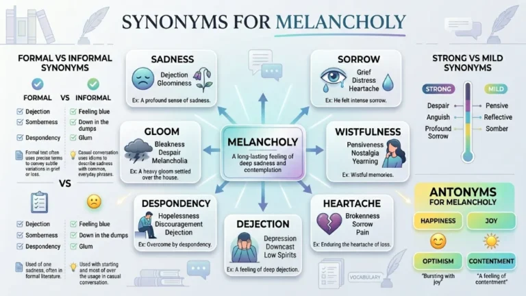 synonyms for melancholy