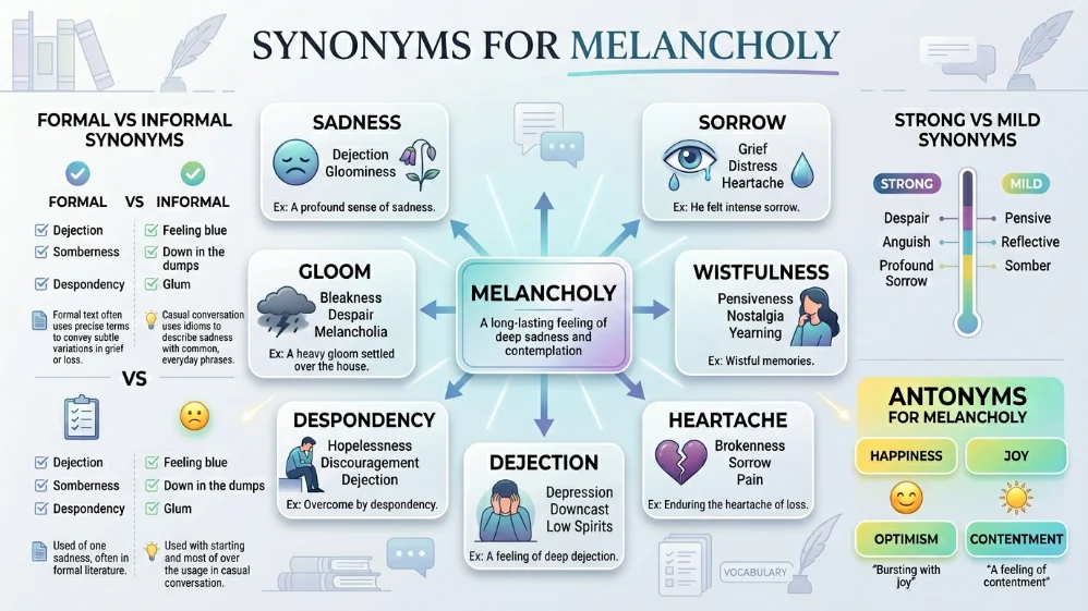 synonyms for melancholy