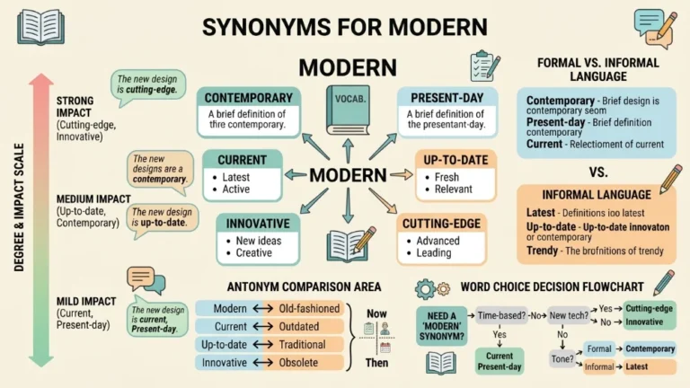 synonyms for modern