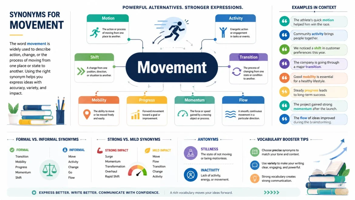 synonyms for movement