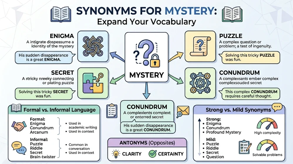 synonyms for mystery
