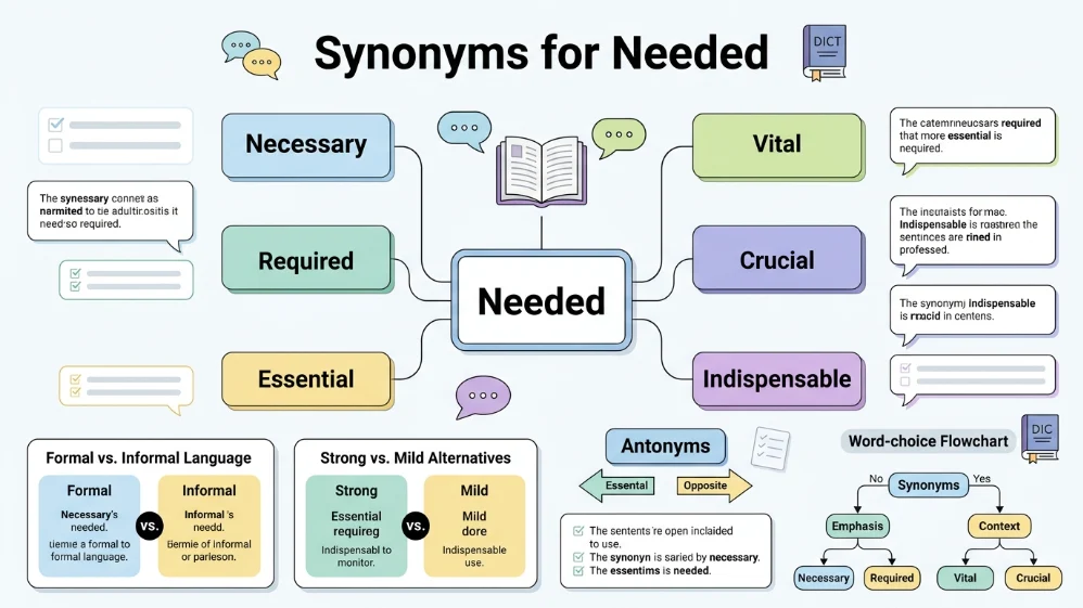 synonyms for needed