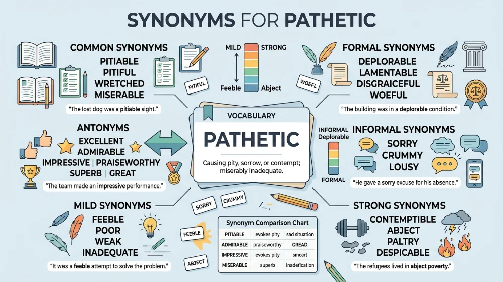 synonyms for pathetic
