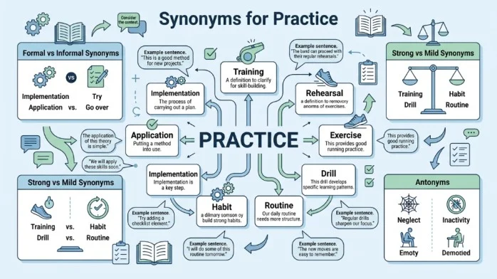 synonyms for practice