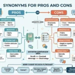 synonyms for pros and cons