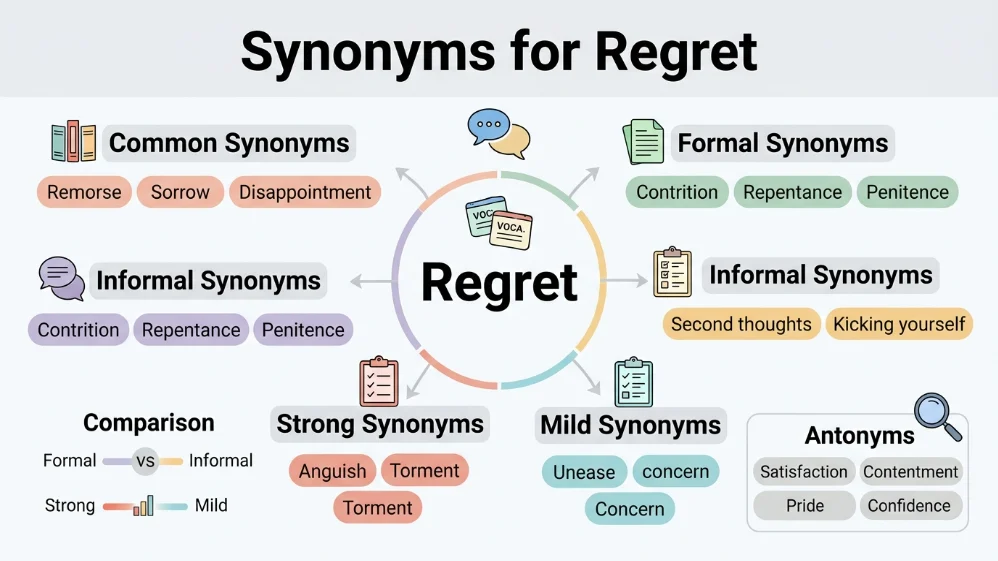 synonyms for regret