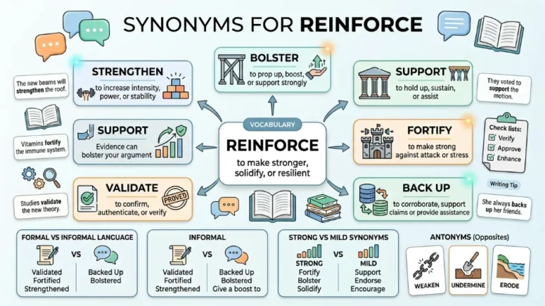 synonyms for reinforce