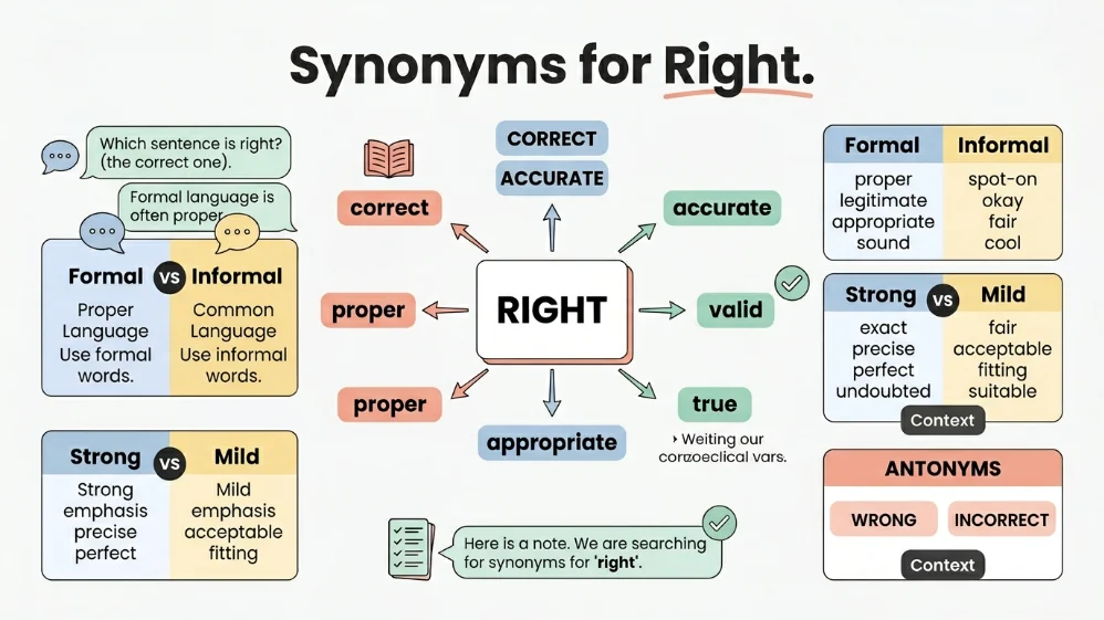 synonyms for right