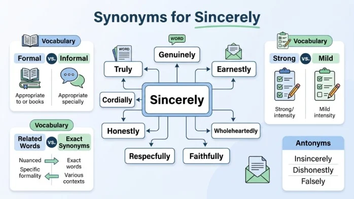 synonyms for sincerely