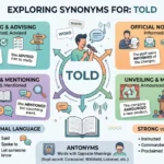 synonyms for told