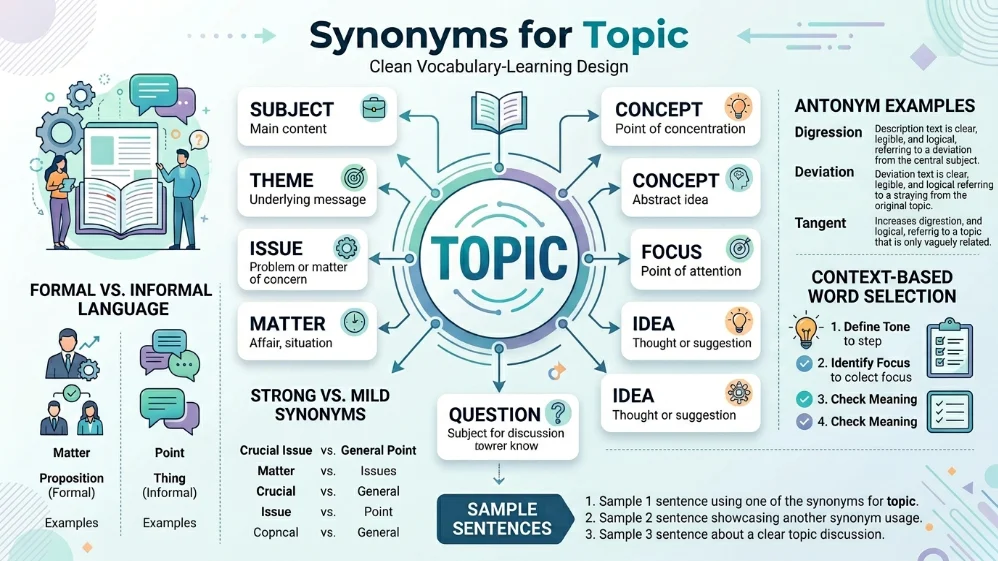 synonyms for topic