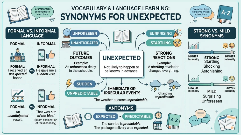 synonyms for unexpected