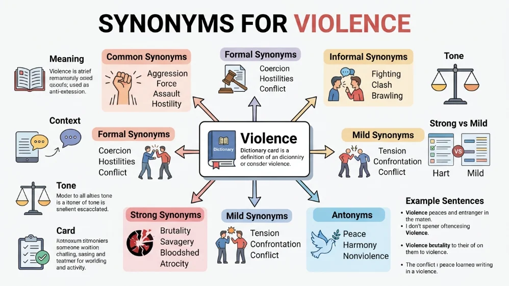 synonyms for violence