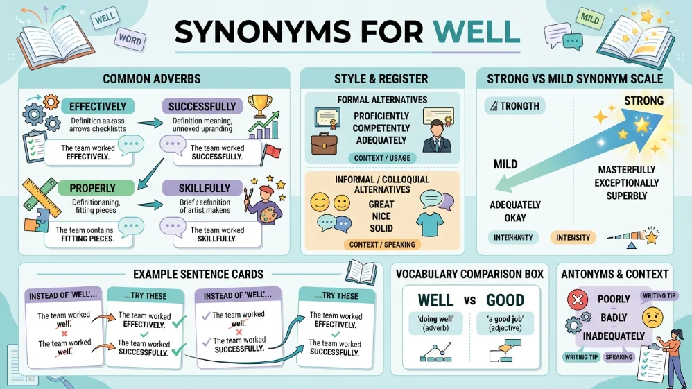 synonyms for well
