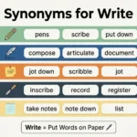 synonyms for write
