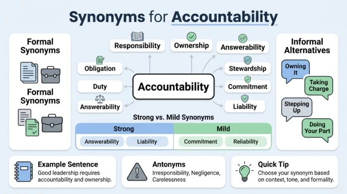 synonyms for accountability
