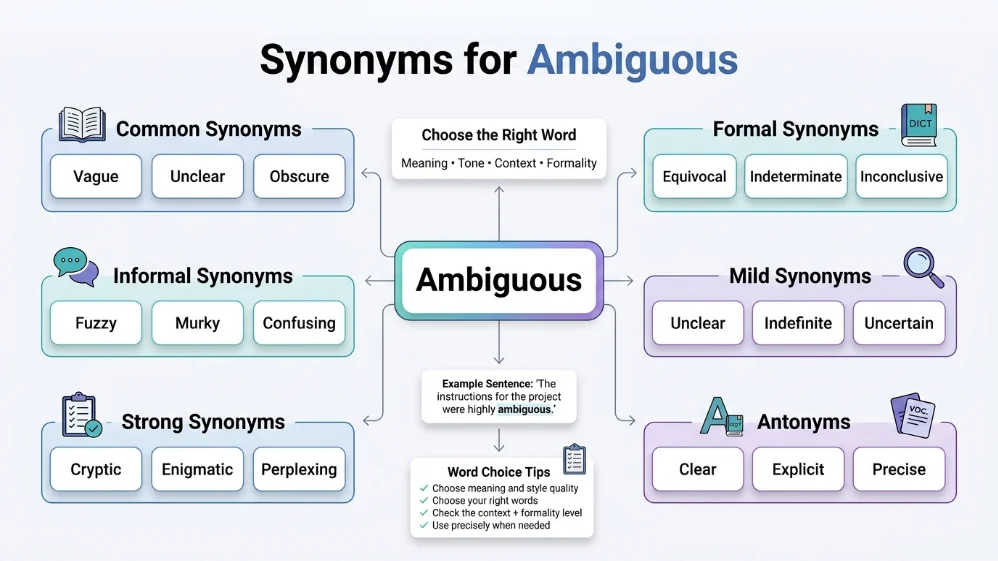 synonyms for ambiguous