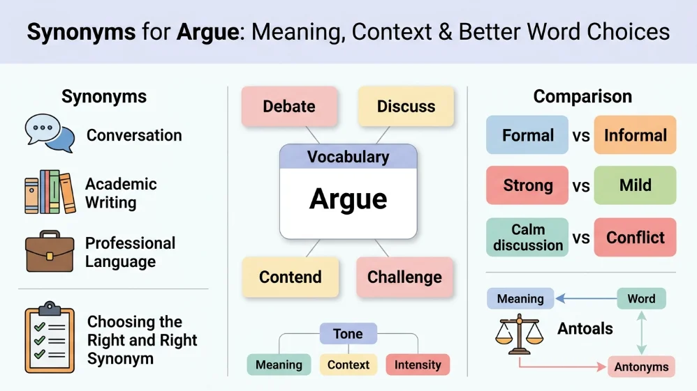 synonyms for argue