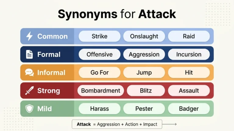 synonyms for attack