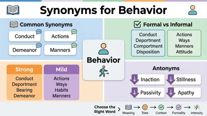synonyms for behavior