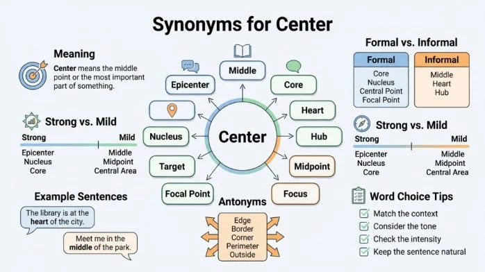 synonyms for center