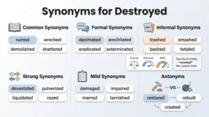 Synonyms for Destroyed | Meaning, Examples, and Better Word Choices