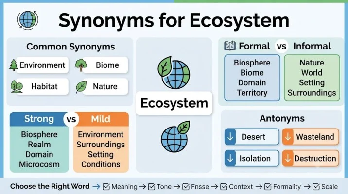 synonyms for ecosystem