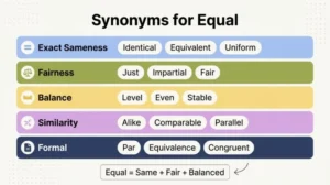 synonyms for equal