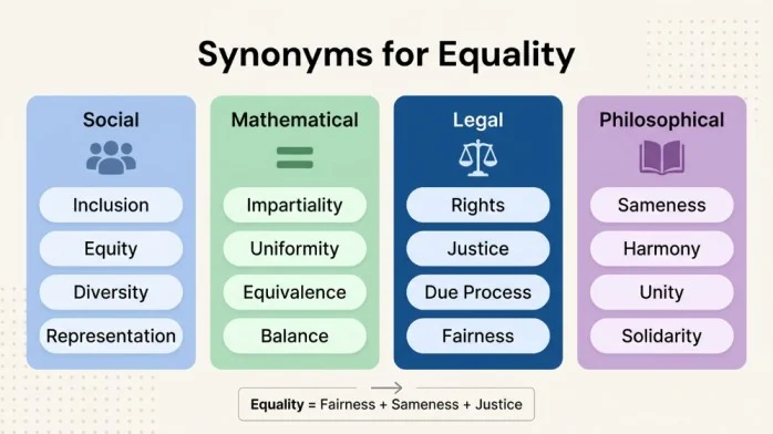 synonyms for equality